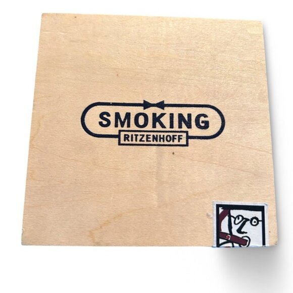 RITZENHOFF Smoking Lead Crystal Glass Cigar Ashtray Design By Roger Selden 2000 - Picture 3 of 4